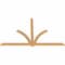 Ekena Millwork Redmond Smooth Timber Gable Bracket, Western Red Cedar, 84"W x 53"H x 1 1/2"D x 3 1/2"F, 15/12 Pitch GBW084X53X0204RED00SWR - alternate 2